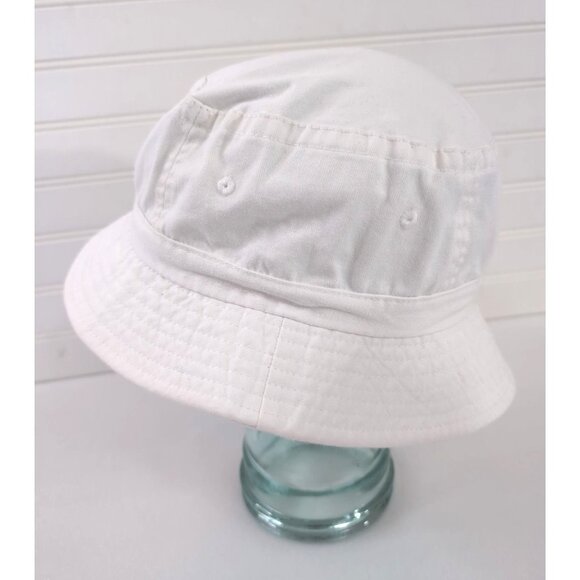 Virgin Voyages Bucket Hat M/L White Logo Cotton Cruise Vacation Beach - Picture 4 of 9